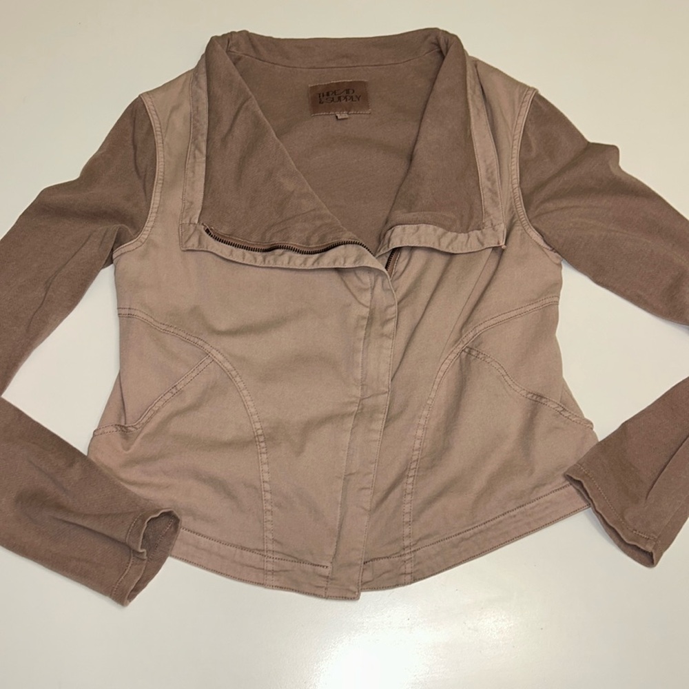 Thread & Supply Light pink/purple “smoke rose” Lightweight Fashion Jacket Large